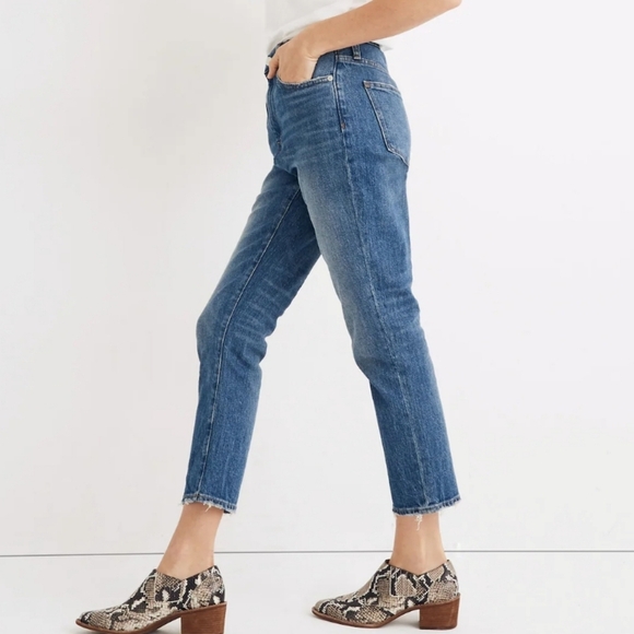 Madewell High-Rise Slim Boyjean in Lavern Wash - Picture 3 of 13